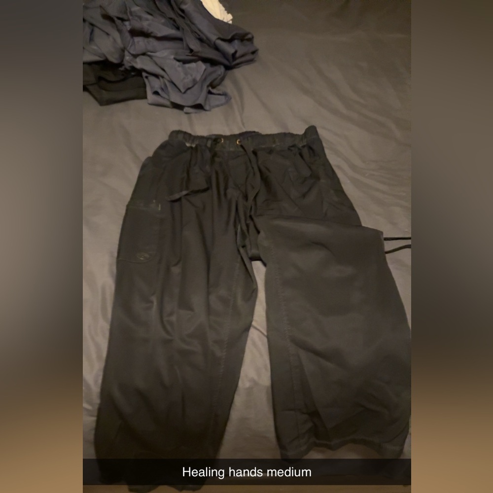 Healing Hands Black Cargo Pants
